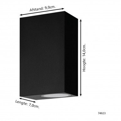 Candeeiro parede EGLO 74023 SCOGLIERA-E