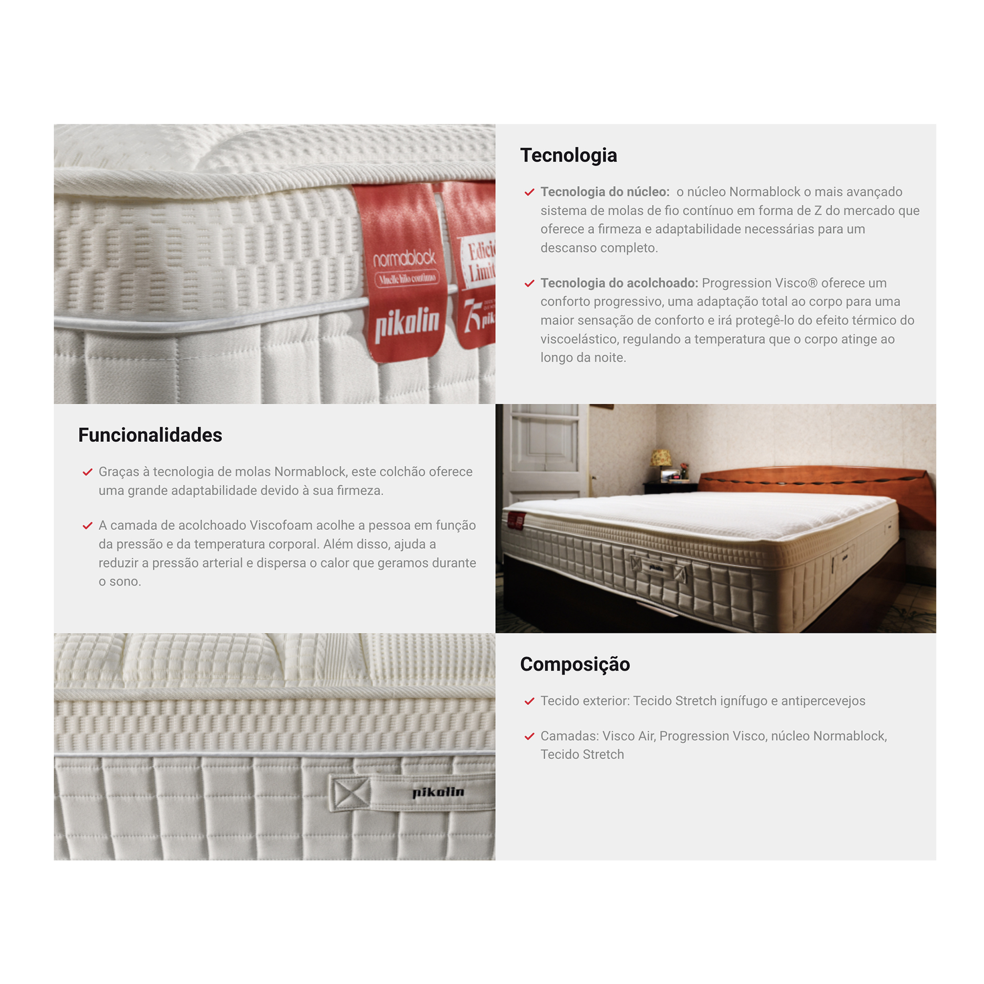 Colchão PIKOLIN 75 Anos