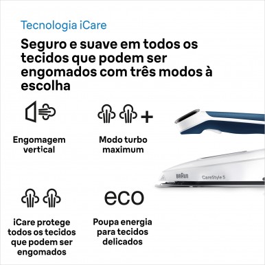 Ferro com Caldeira BRAUN IS 5245 BL