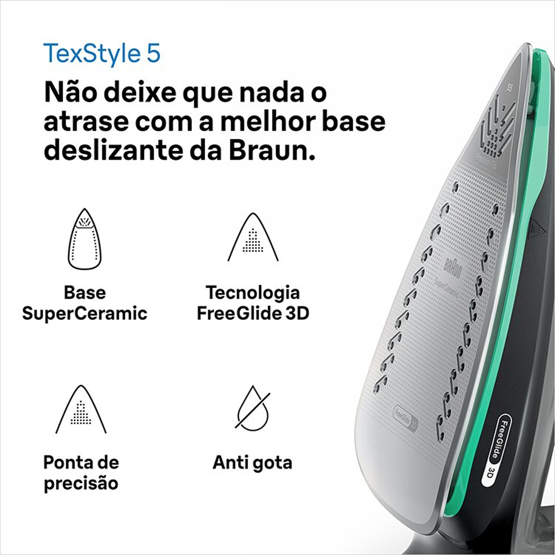 Ferro a Vapor BRAUN SI 5277 GR