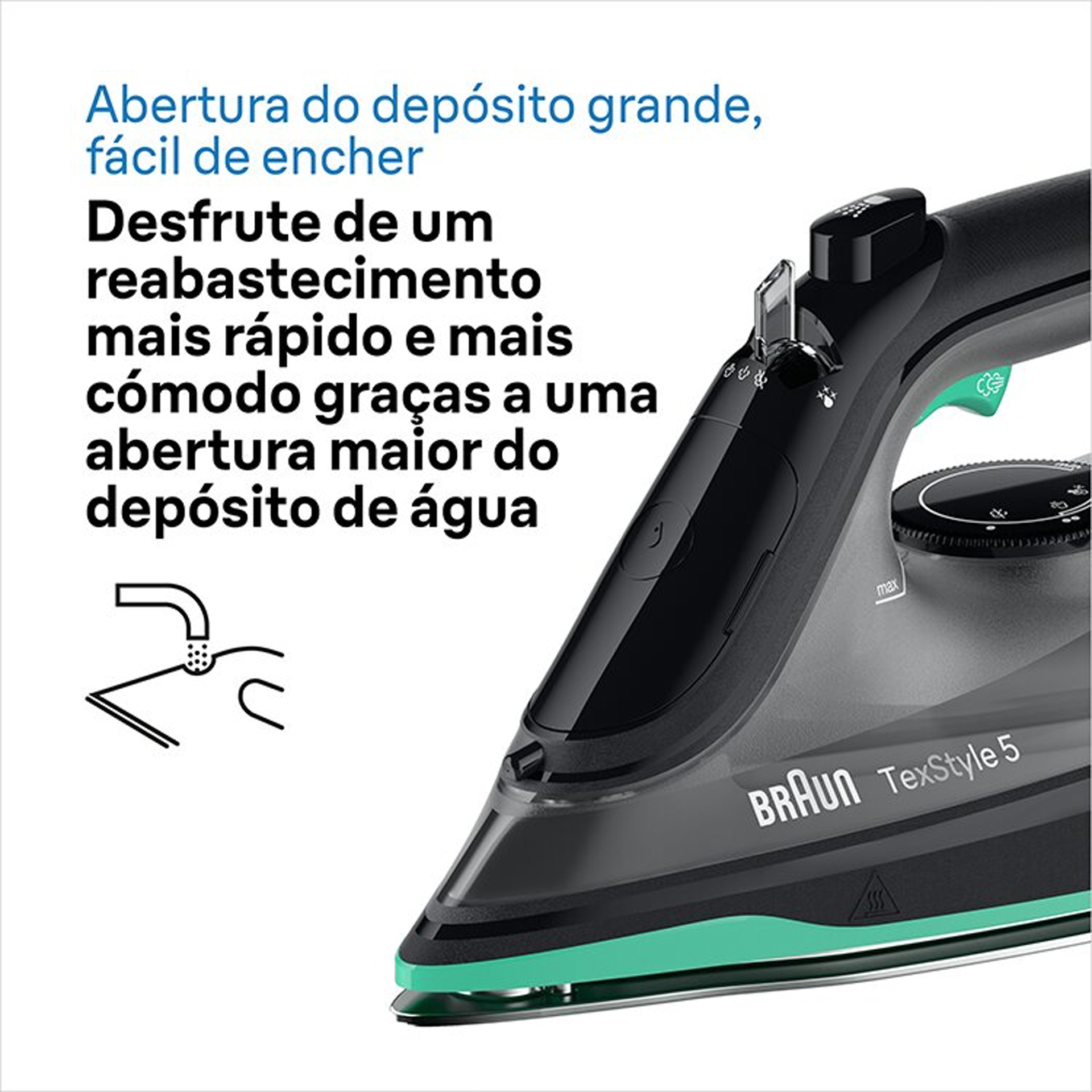 Ferro a Vapor BRAUN SI 5277 GR