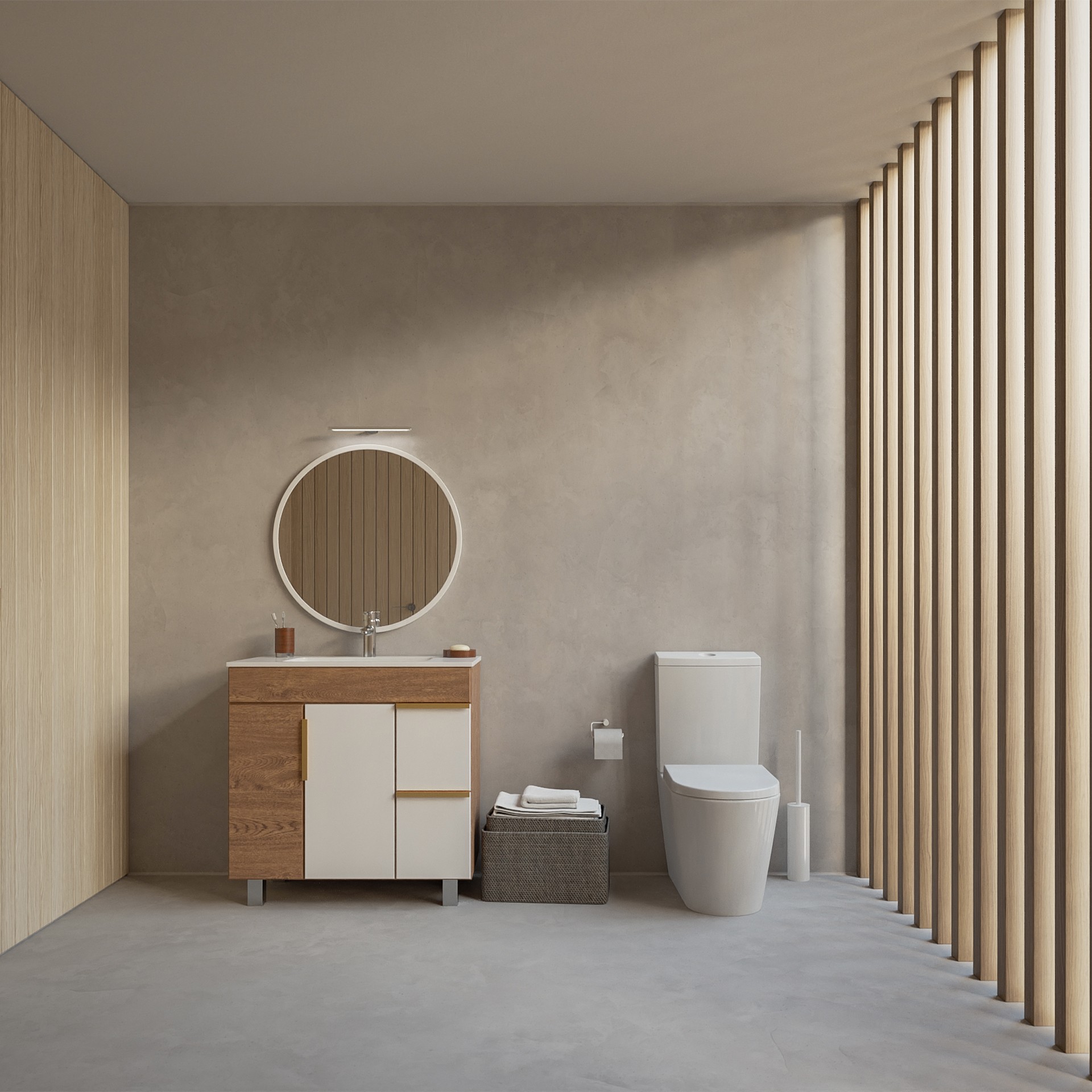 Conjunto de WC FREDDY 80 cm