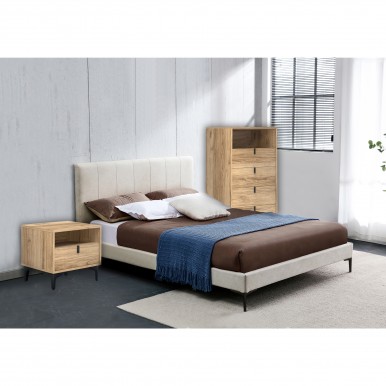 Conjunto cama+mesas cabeeira JOM Marselha / Gondomar