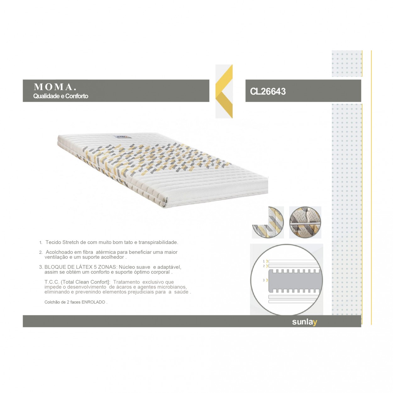 Colcho SUNLAY Moma2020 - CL26643