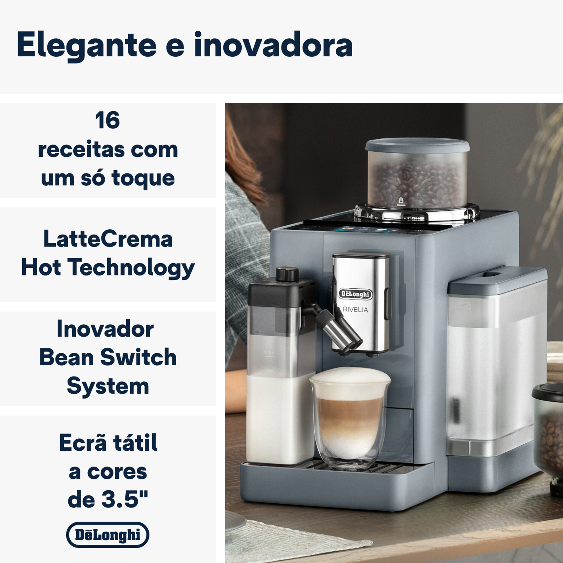 Máquina de Café Rivelia DELONGHI EXAM440.55.G