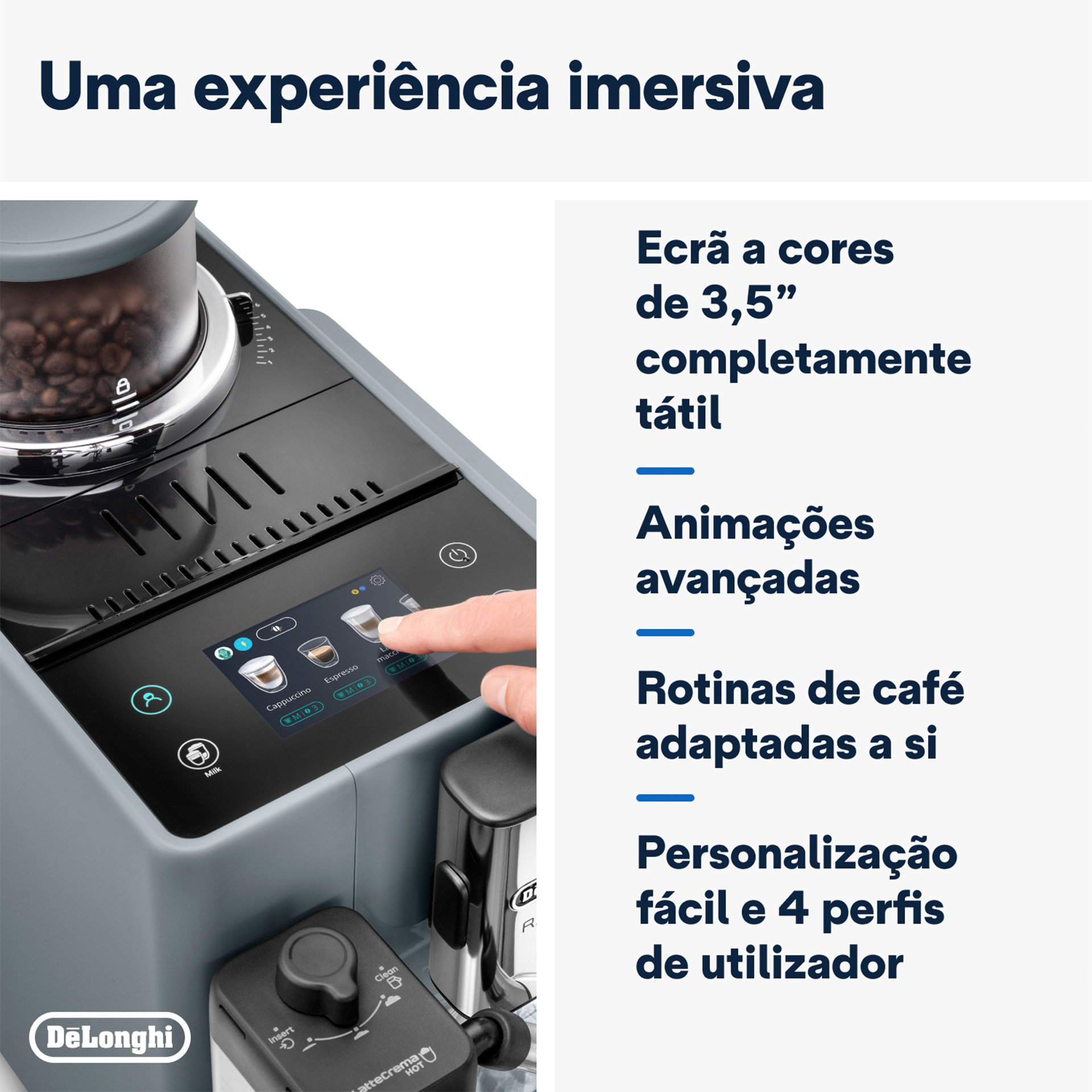 Máquina de Café Rivelia DELONGHI EXAM440.55.G