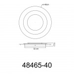 Candeeiro teto GLOBO 48465-40 HEDA Candeeiro teto GLOBO 48465-40 HEDA