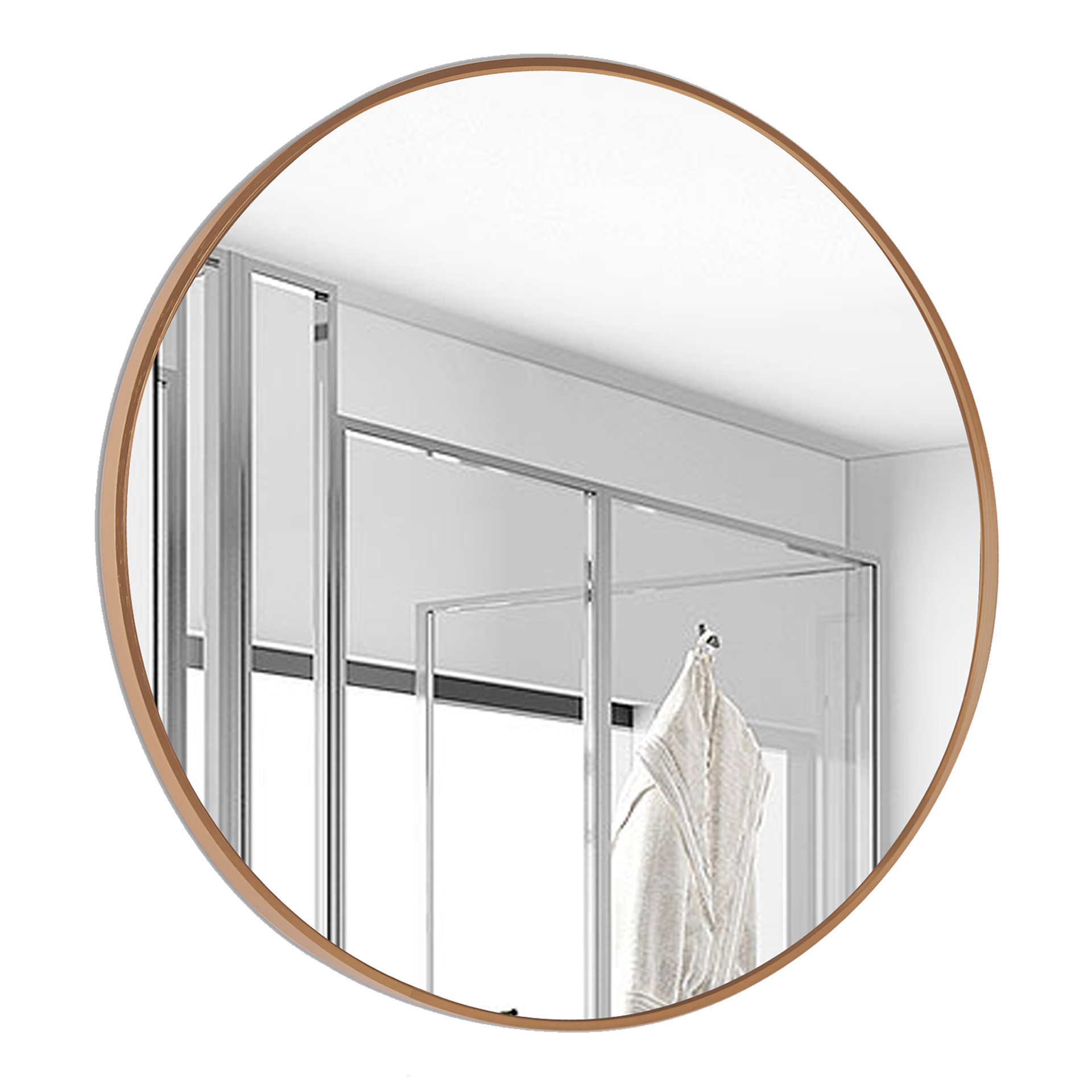 Espelho 100cm Dourado JOM TORONTO