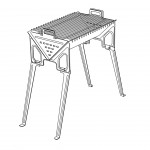 Barbecue Karbo 40 Ferro c/ pernas