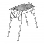 Barbecue Karbo 50 Ferro c/ pernas