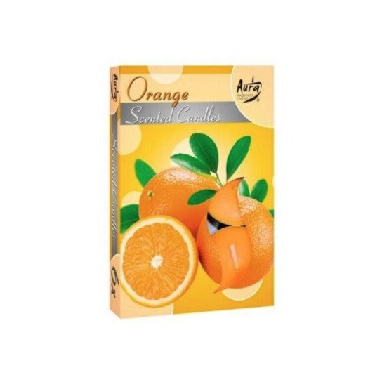 Pack 6 T-Lights  LARANJA - Image product