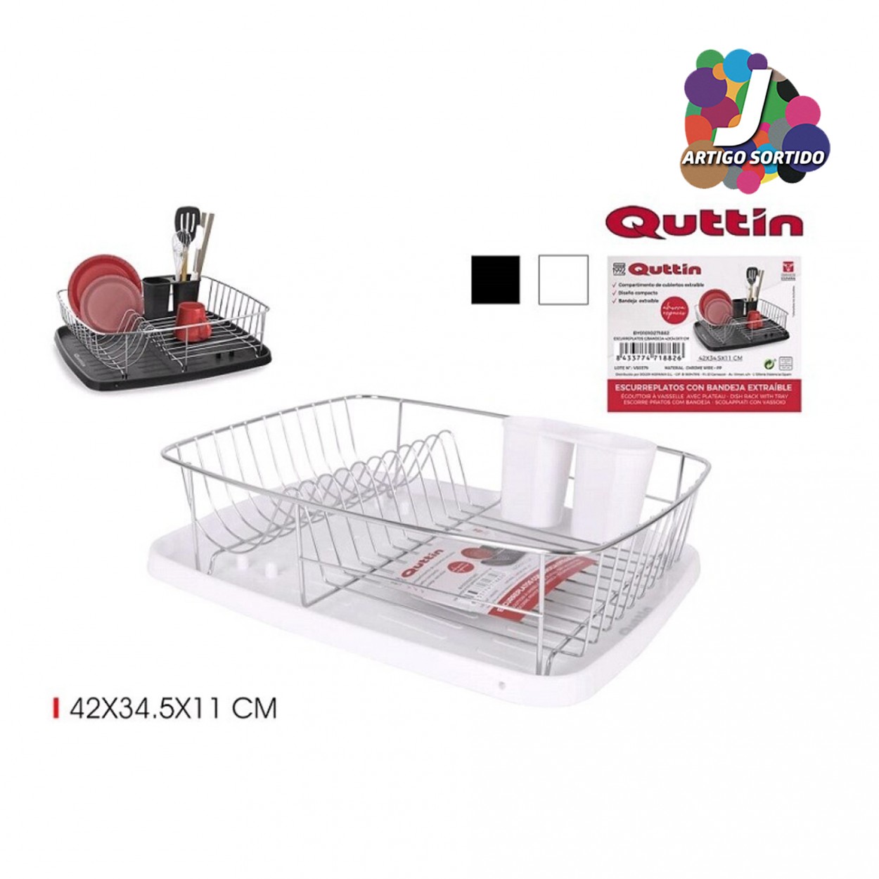 Escorredor loiça com tabuleiro JOM BY0101271882