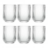 Conjunto 6 copos JOM 24395 STRIPES CLEAR