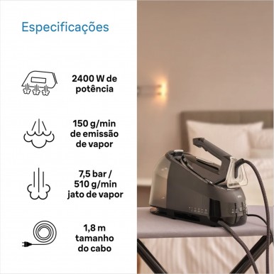 Ferro com Caldeira BRAUN IS 5249 BK Ferro com Caldeira BRAUN IS 5249 BK