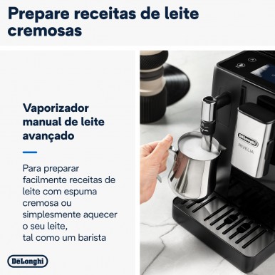 Máquina de Café Rivelia DELONGHI EXAM440.35.B Máquina de Café Rivelia DELONGHI EXAM440.35.B