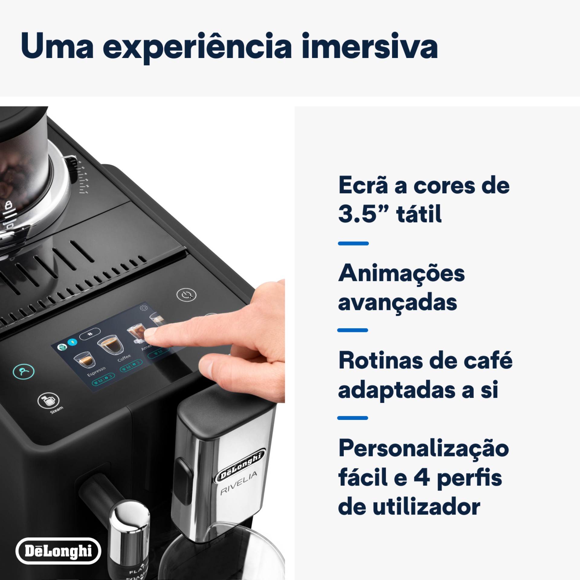 Máquina de Café Rivelia DELONGHI EXAM440.35.B