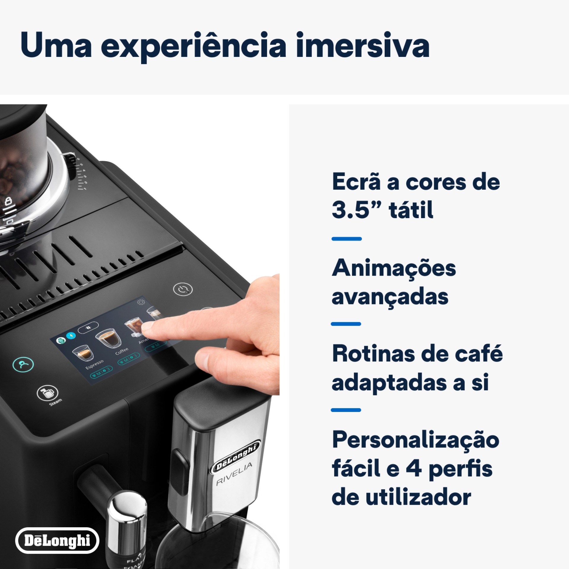 Máquina de Café Rivelia DELONGHI EXAM440.35.B