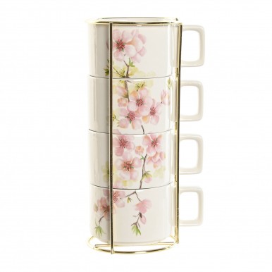 Conjunto 4 canecas com suporte JOM PC-211209