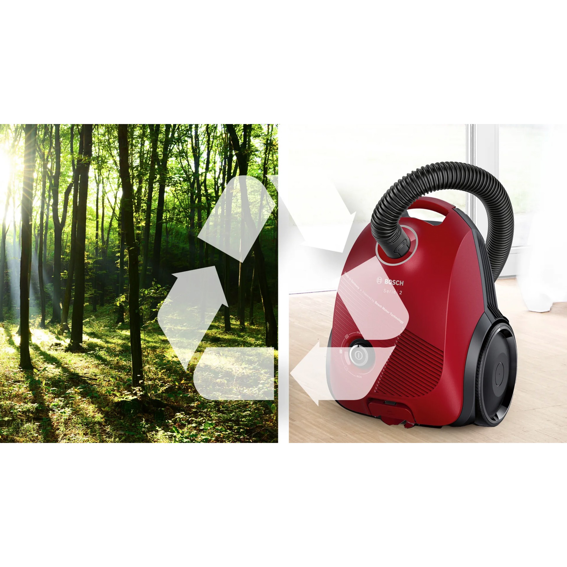 Aspirador com Saco BOSCH BGBS2RD1H