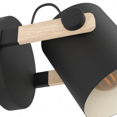 Candeeiro Aplique EGLO 43518 HORNWOOD Candeeiro Aplique EGLO 43518 HORNWOOD