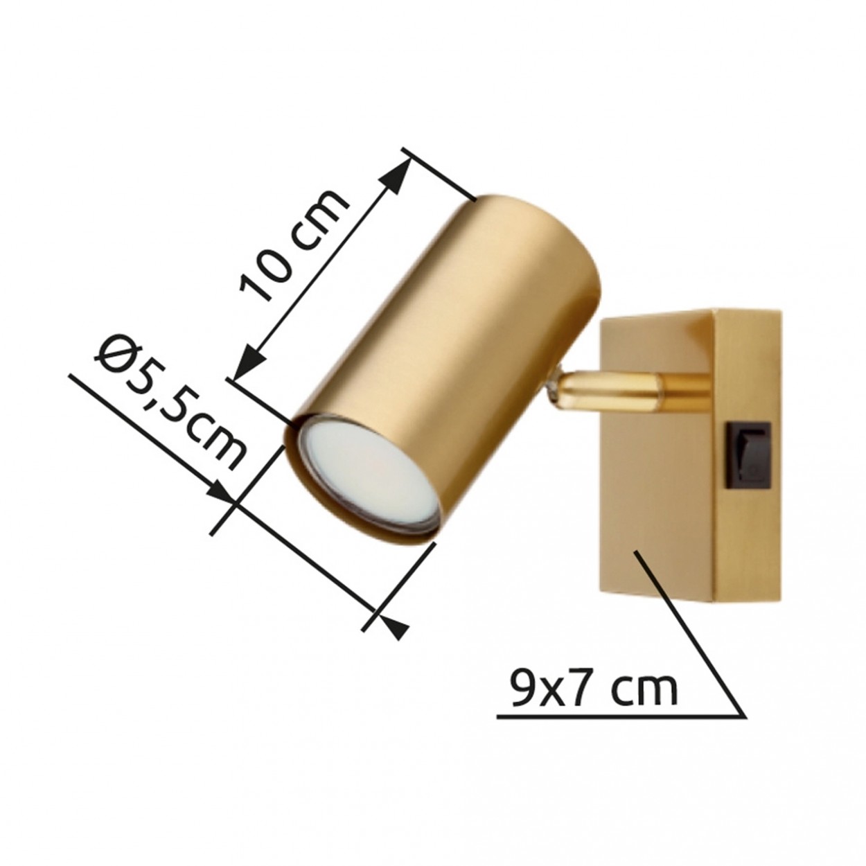 Candeeiro Aplique GLOBO HANDELS 57911-1GO ROBBY