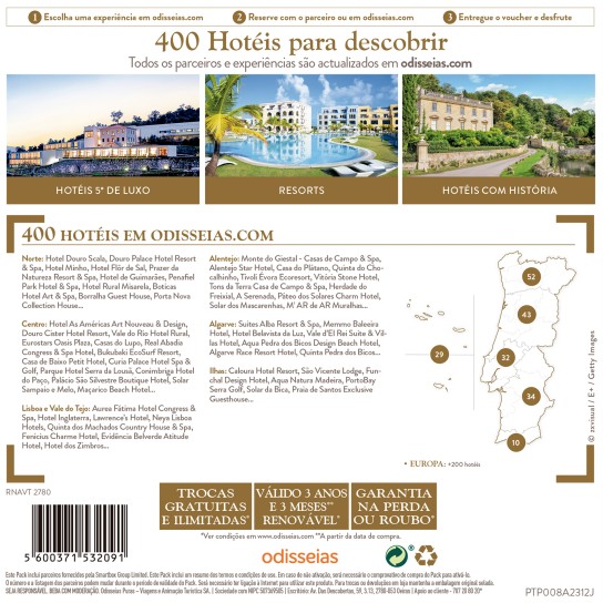 PACK ODISSEIAS HOTEIS DE SONHO & SPA - Image product