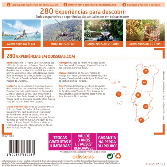 PACK ODISSEIAS AVENTURA A DOIS - Image product
