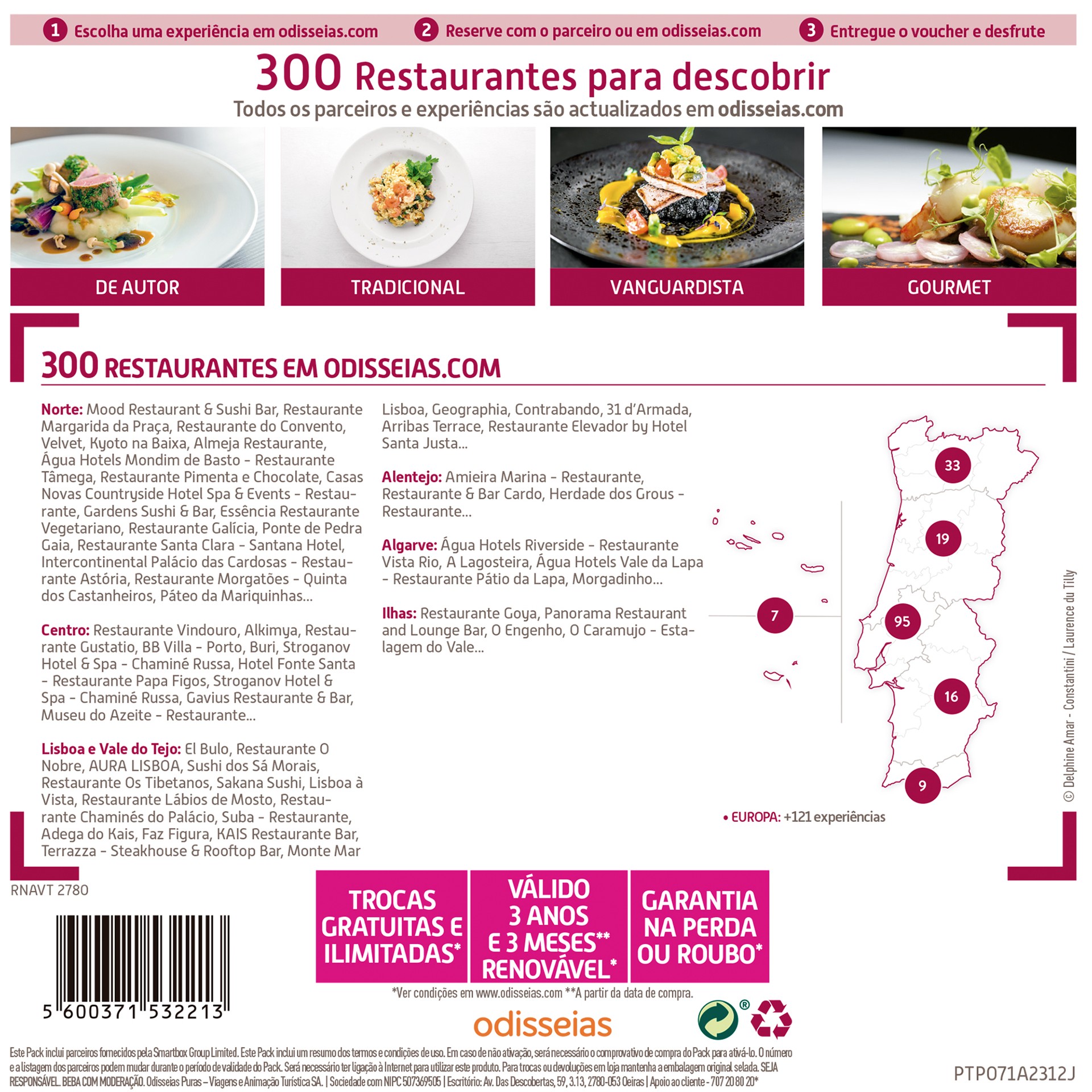 PACK ODISSEIAS JANTAR DE CHEF A DOIS