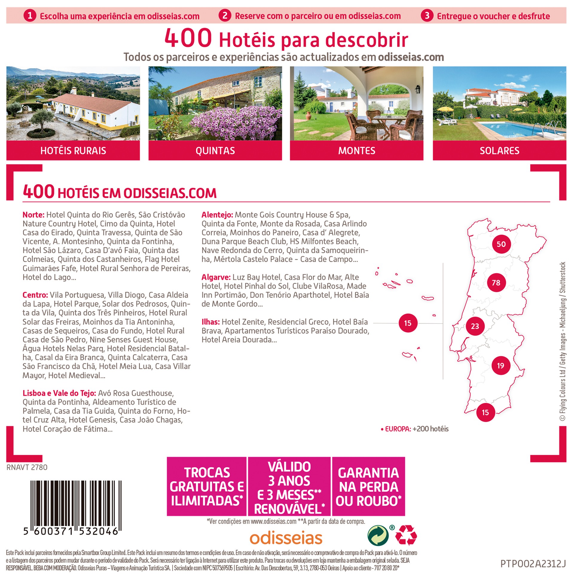 PACK ODISSEIAS FUGAS COM JANTAR