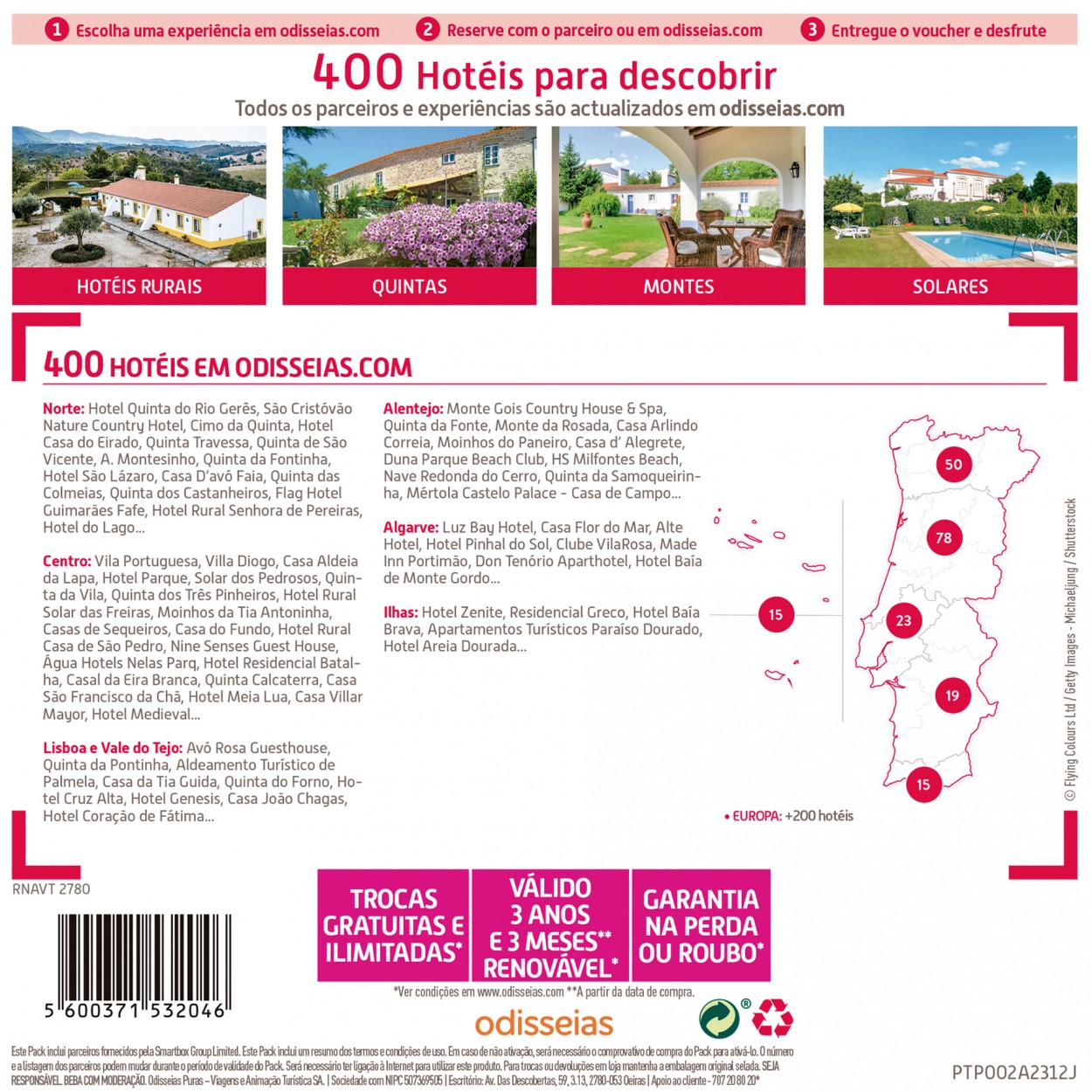 PACK ODISSEIAS FUGAS COM JANTAR