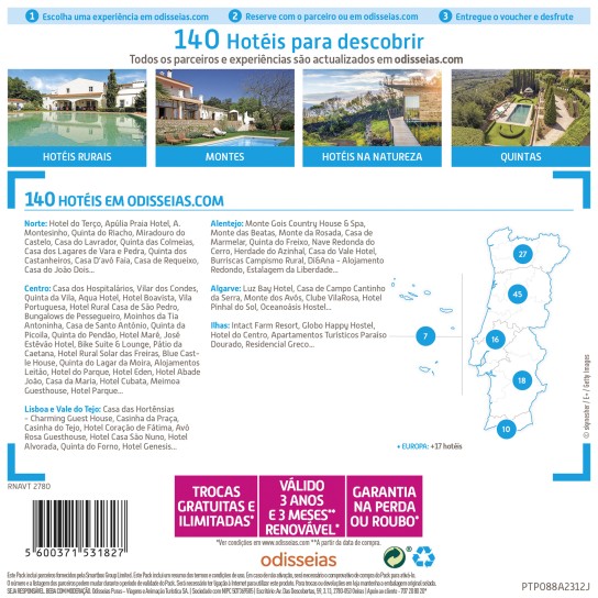 PACK ODISSEIAS 2 DIAS EM FAMILIA - Image product