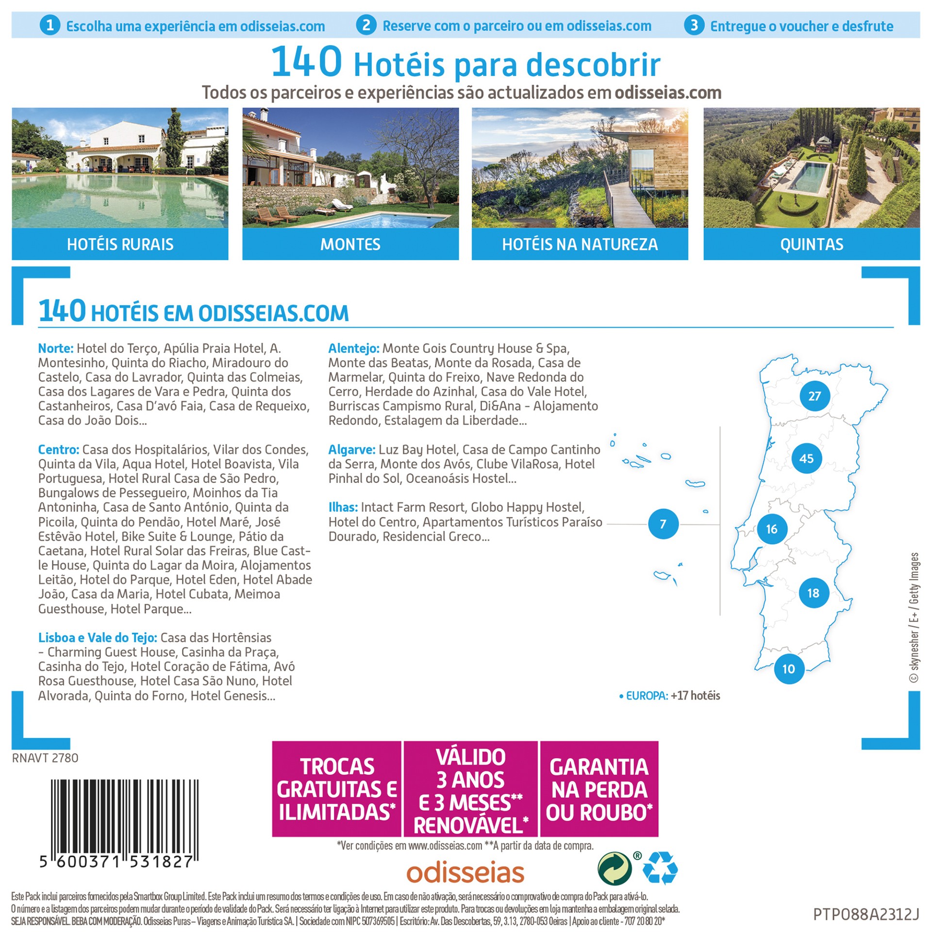 PACK ODISSEIAS 2 DIAS EM FAMILIA