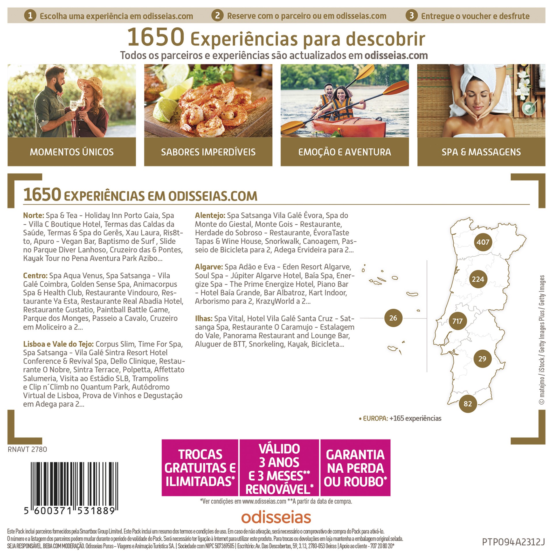 PACK ODISSEIAS SURPRESA E EMOÇÃO