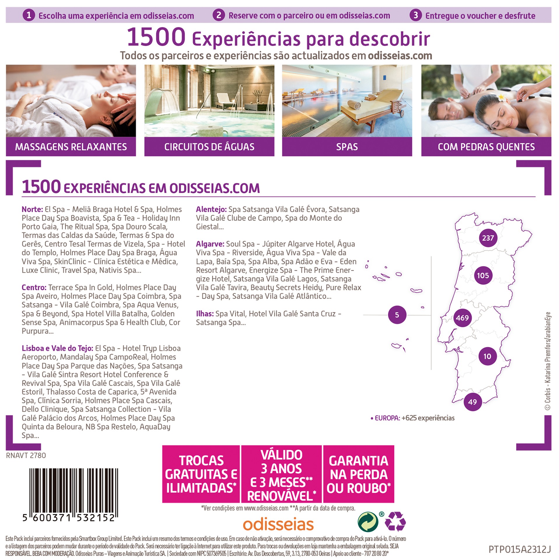 PACK ODISSEIAS SPA A DOIS