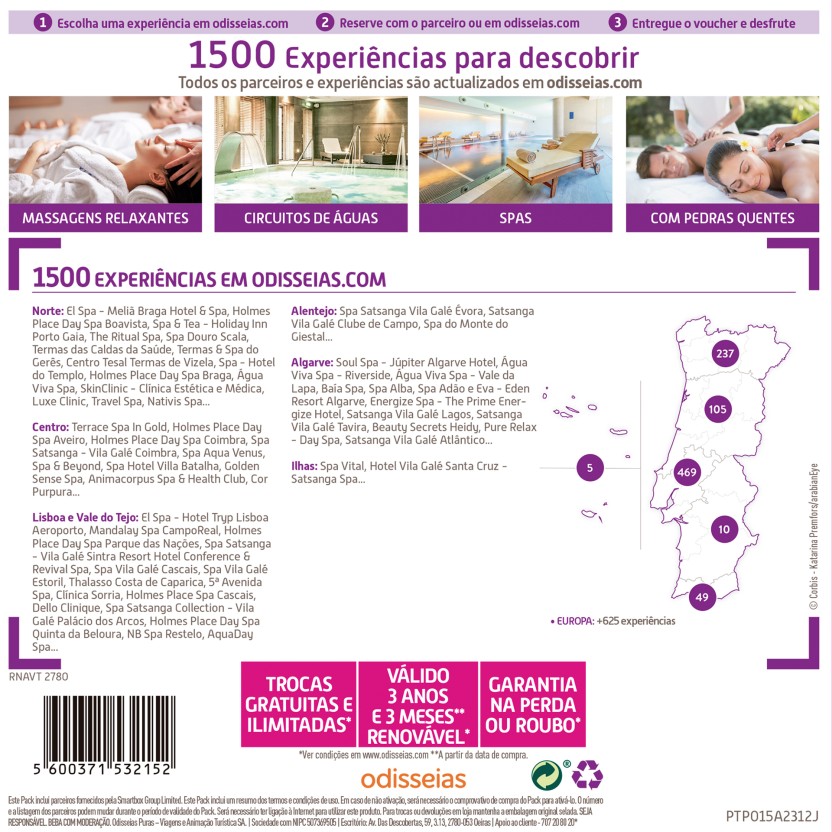 PACK ODISSEIAS SPA A DOIS