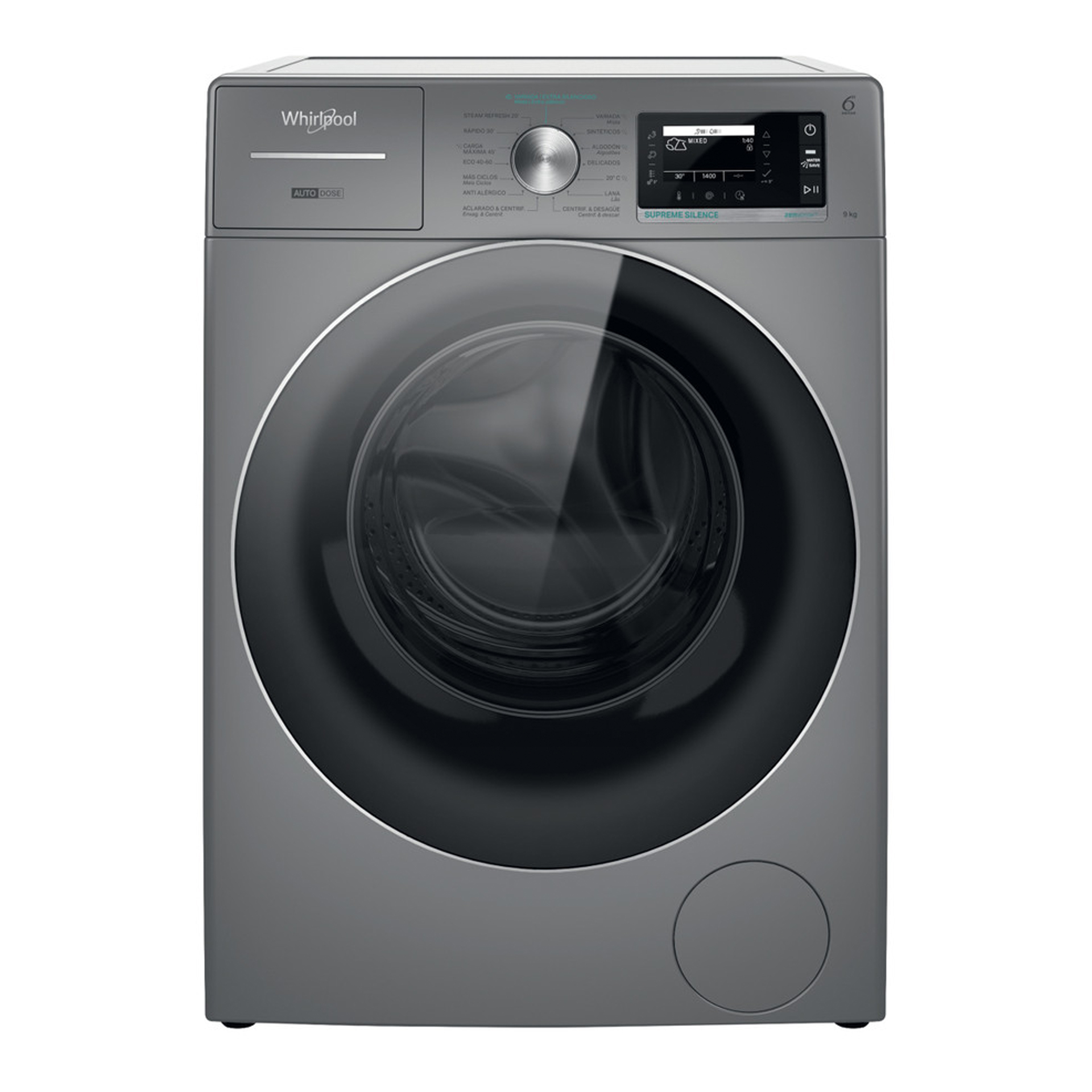 Máquina de Lavar Roupa WHIRLPOOL W8 99ADS SILENCE SPT