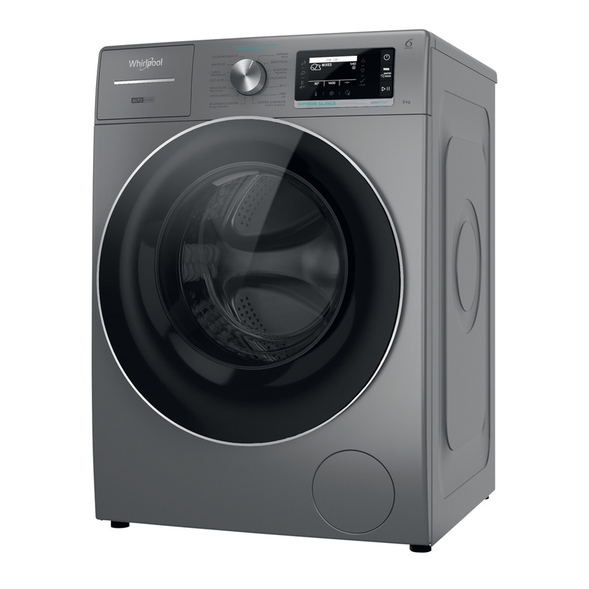 Máquina de Lavar Roupa WHIRLPOOL W8 99ADS SILENCE SPT