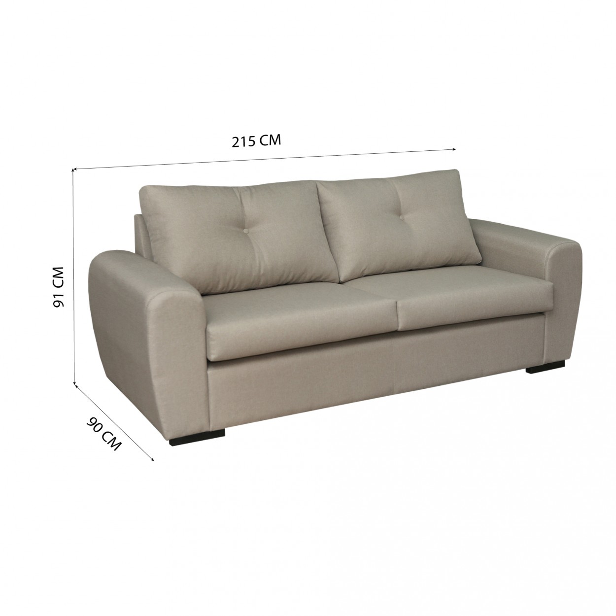 Sofá 3 lugares JOM Sintra