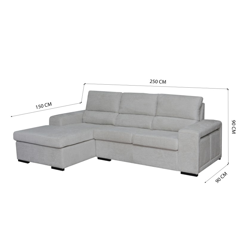 Sof� com Chaise esquerdo JOM Florida