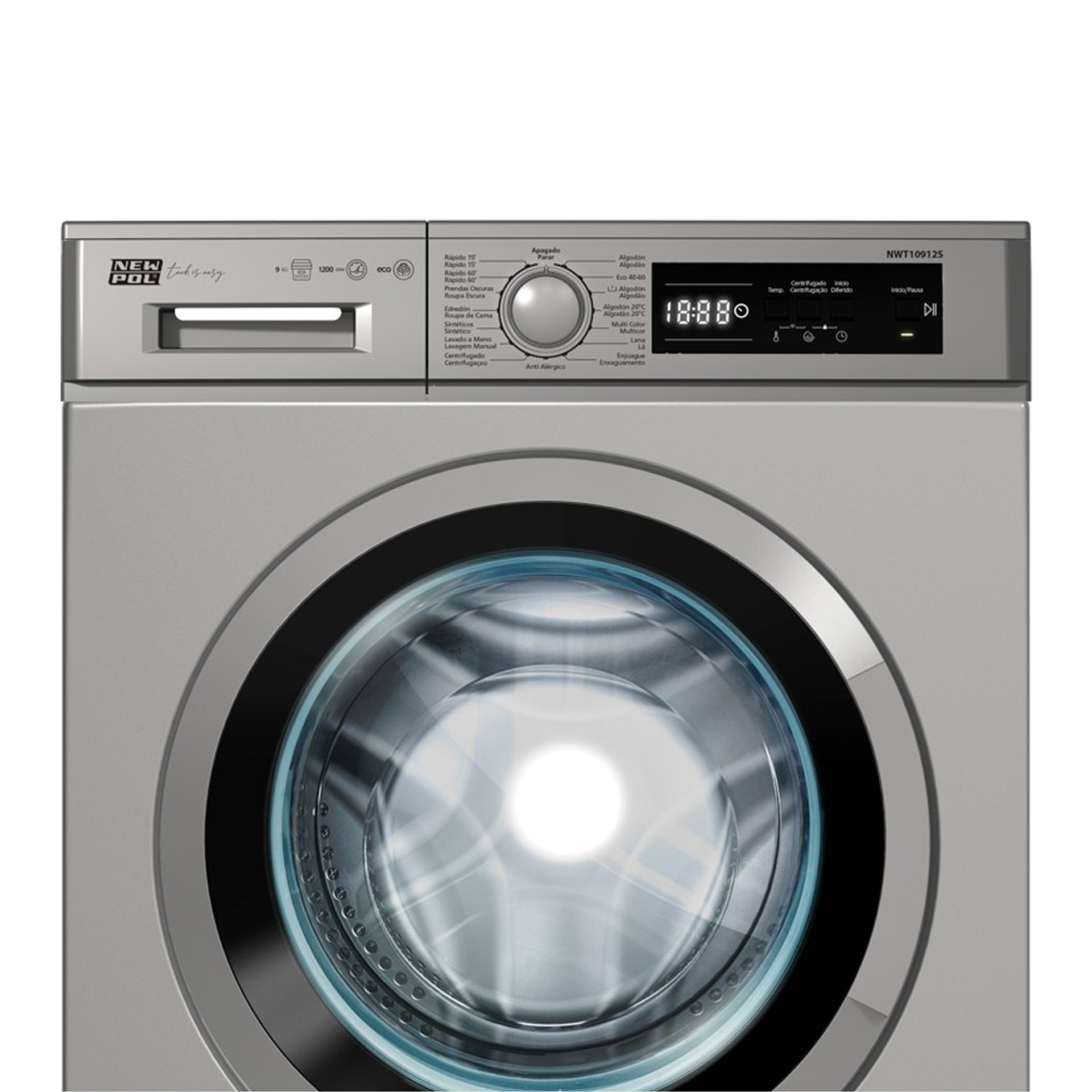 Máquina de Lavar Roupa New Pol NWT10912S