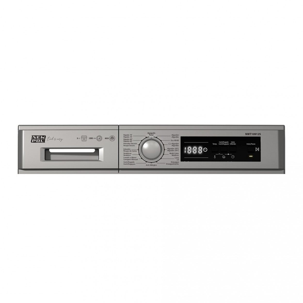 Máquina de Lavar Roupa New Pol NWT10912S