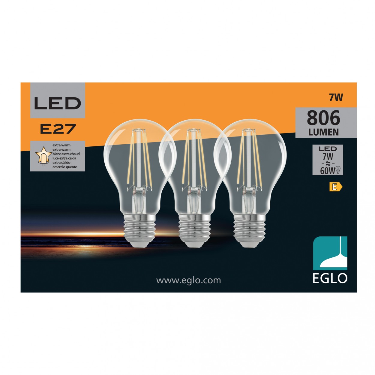 Pack 3 Lmpadas EGLO 113124