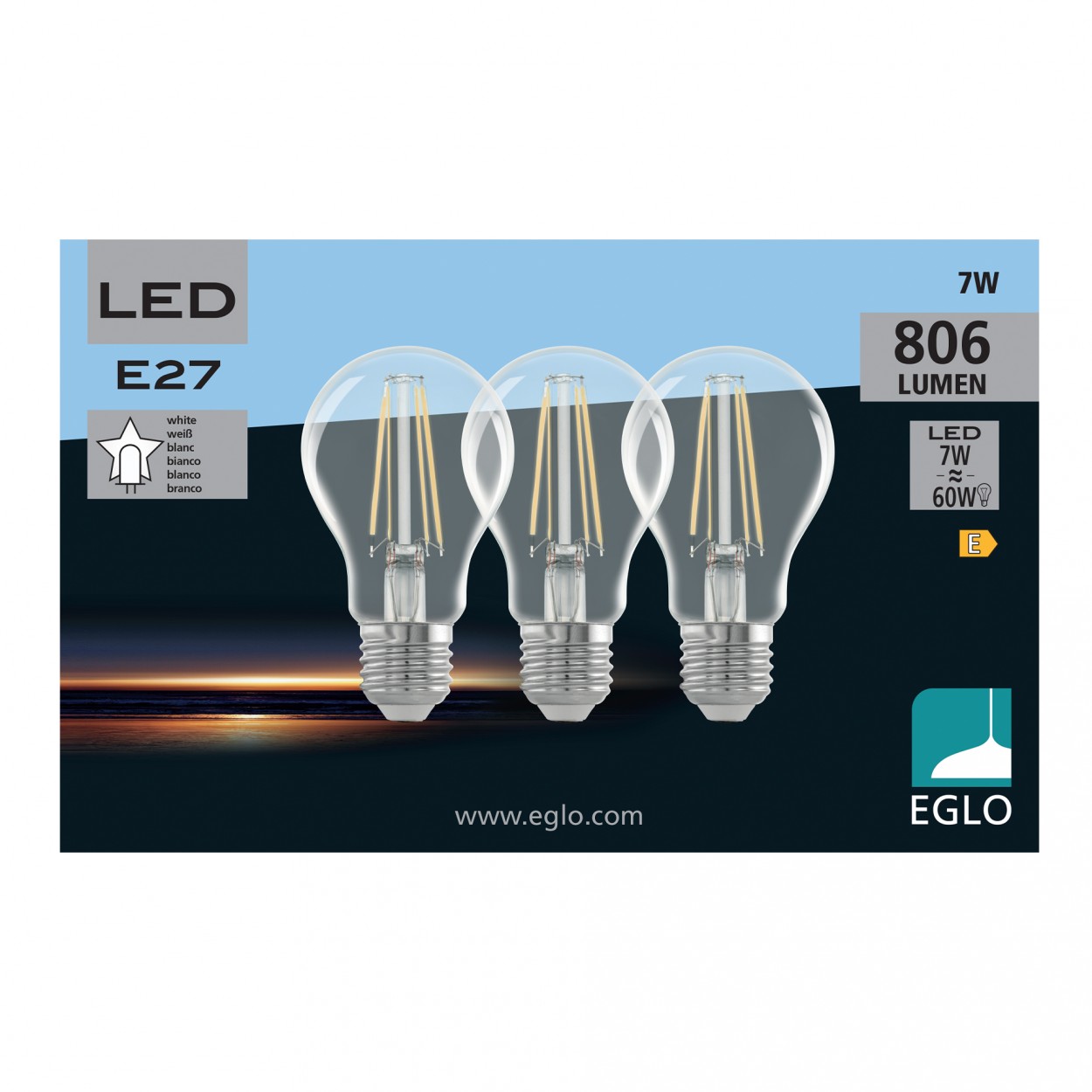 Pack 3 Lmpadas EGLO 113125