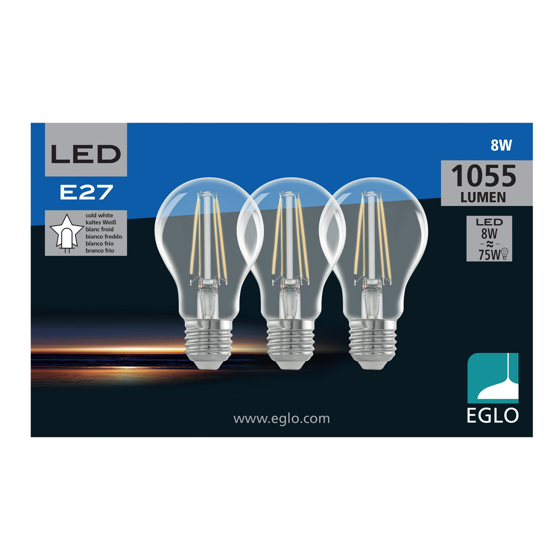 Pack 3 lâmpadas EGLO 113129