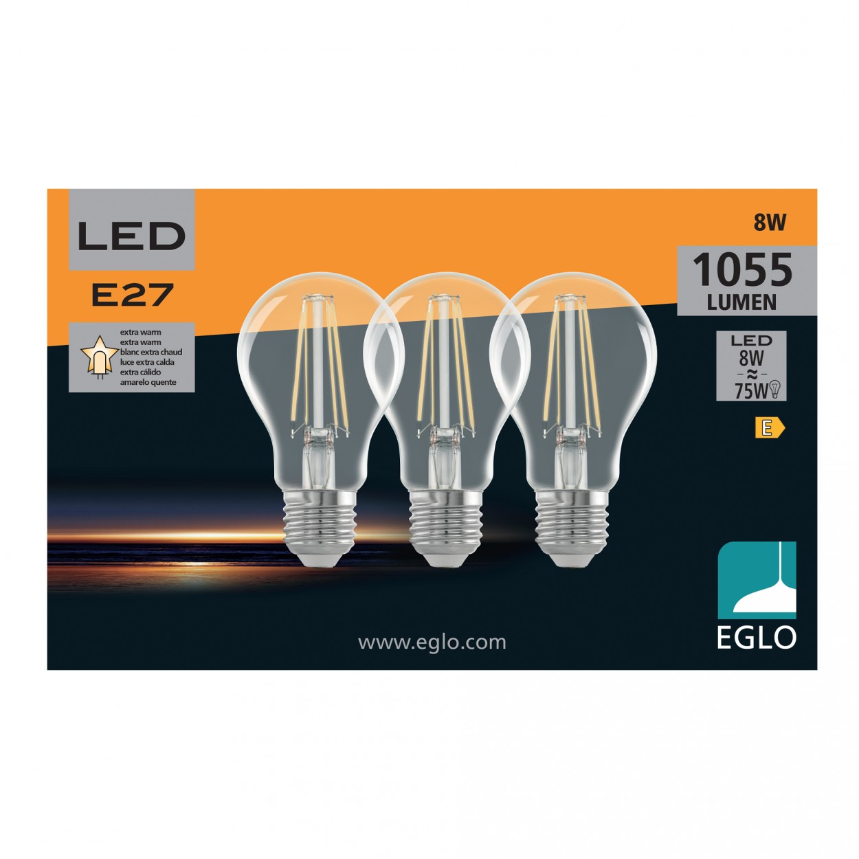 Pack 3  lmpadas EGLO 113127