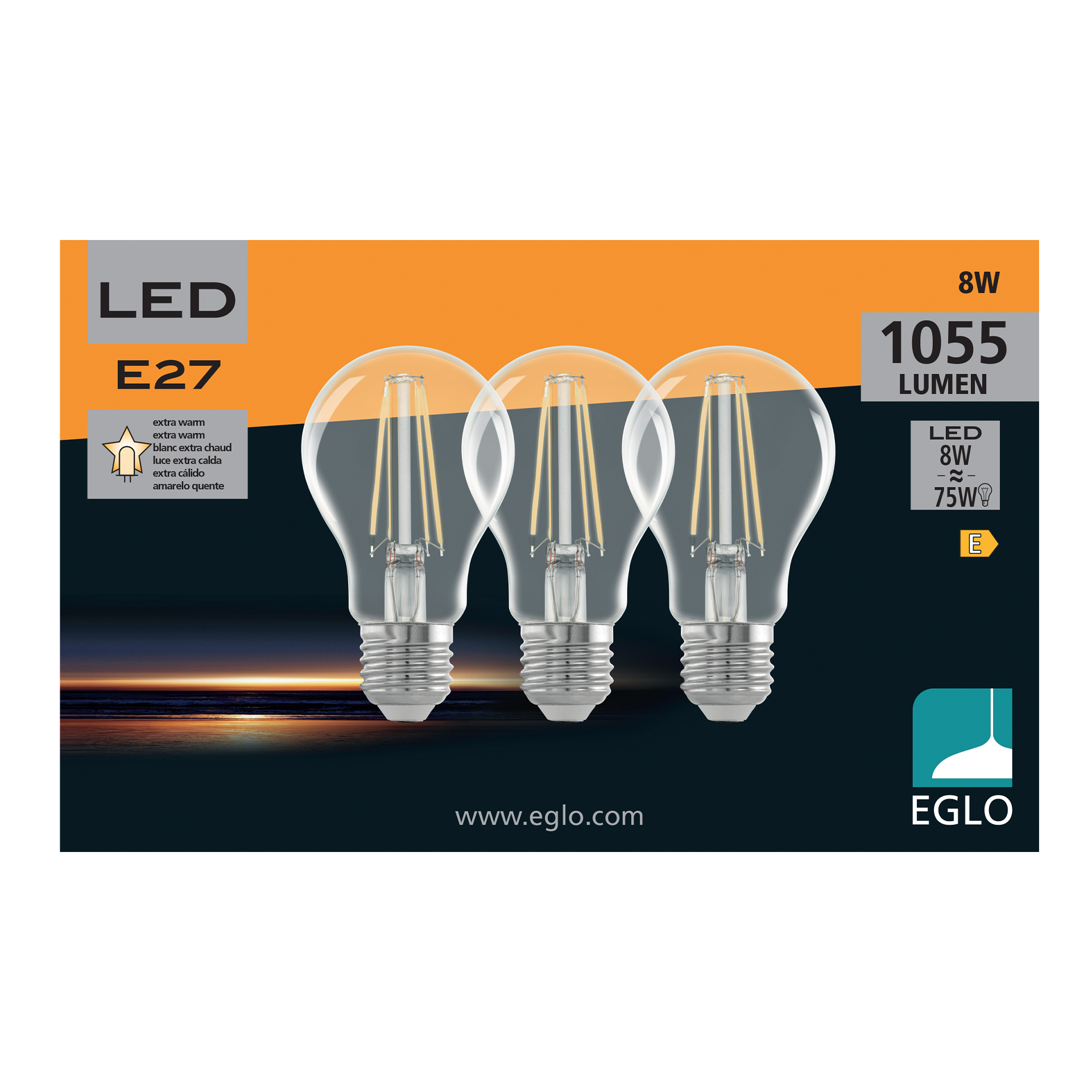 Pack 3 lâmpadas EGLO 113127