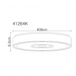 Candeeeiro teto GLOBO 41264K ASTANIA