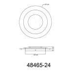 Candeeiro teto GLOBO 48465-24 HEDA