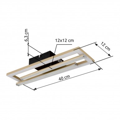 Candeeiro Teto GLOBO HANDELS 672843G HIGHWAY