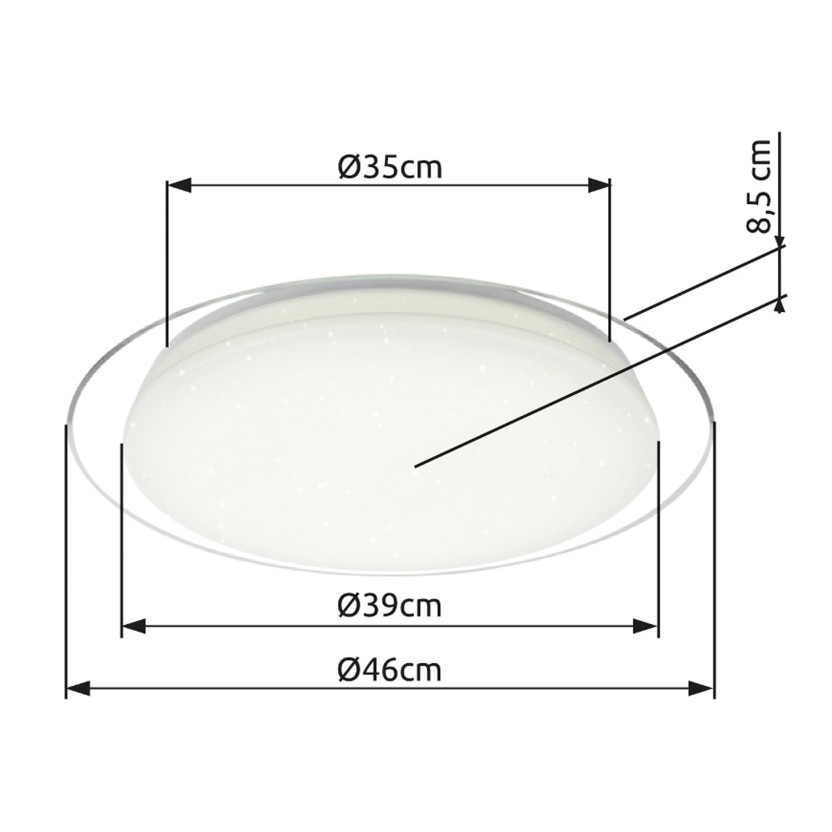 Candeeiro teto GLOBO 41310-30 OPTIMA